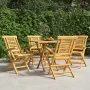 Sillas de jardín plegables 4 uds madera maciza teca 56x63x90 cm de , Sillas de jardín - Ref: Foro24-3155049, Precio: 363,67 €...