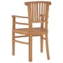 Juego de comedor para jardín 5 piezas madera maciza de teca de , Conjuntos de jardín - Ref: Foro24-3155773, Precio: 662,21 €,...