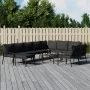 Juego de muebles de jardín 11 pzas acero con cojines gris von , Gartensets - Ref: Foro24-3187946, Preis: 1,00 €, Rabatt: %