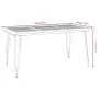 Juego de comedor de jardín 5 pzas madera maciza acacia y metal de , Conjuntos de jardín - Ref: Foro24-3155416, Precio: 510,70...