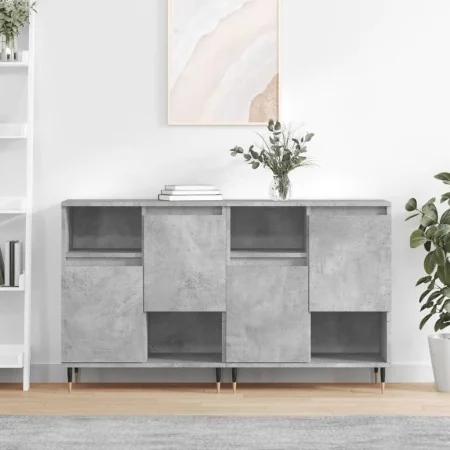 Aparadores 2 uds madera contrachapada gris hormigón von , Sideboards - Ref: Foro24-3190121, Preis: 111,67 €, Rabatt: %