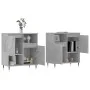 Aparadores 2 uds madera contrachapada gris hormigón von , Sideboards - Ref: Foro24-3190121, Preis: 111,67 €, Rabatt: %