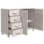 Aparador HAMAR madera maciza de pino blanco 113x40x80 cm by , Sideboards - Ref: Foro24-340445, Price: 155,45 €, Discount: %