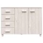 Aparador HAMAR madera maciza de pino blanco 113x40x80 cm by , Sideboards - Ref: Foro24-340445, Price: 155,45 €, Discount: %