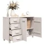 Aparador HAMAR madera maciza de pino blanco 113x40x80 cm by , Sideboards - Ref: Foro24-340445, Price: 155,45 €, Discount: %