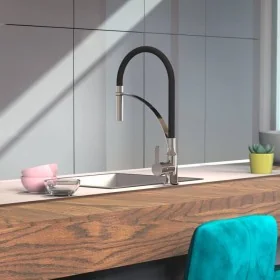 EISL Grifo monomando cocina con caño tacto suave CARNEO negro cromado by , Faucets - Ref: Foro24-446464, Price: 102,75 €, Dis...