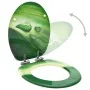 Asiento WC tapa cierre suave 2 uds MDF verde diseño gota agua by , Toilet and bidet seats - Ref: Foro24-3056413, Price: 84,60...