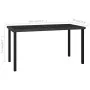 Mesa de comedor para jardín ratán sintético negro 140x70x73 cm de , Mesas de jardín - Ref: Foro24-315115, Precio: 157,83 €, D...