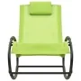 Tumbona con almohada acero y textilene verde de , Tumbonas - Ref: Foro24-317586, Precio: 74,40 €, Descuento: %