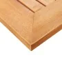 Tumbona con cojín madera maciza de acacia y acero inoxidable de , Tumbonas - Ref: Foro24-3061462, Precio: 240,67 €, Descuento: %