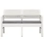 Set de muebles de jardín 4 piezas con cojines plástico blanco von , Gartensets - Ref: Foro24-3052964, Preis: 340,77 €, Rabatt: %
