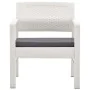 Set de muebles de jardín 4 piezas con cojines plástico blanco von , Gartensets - Ref: Foro24-3052964, Preis: 340,77 €, Rabatt: %
