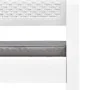 Set de muebles de jardín 4 piezas con cojines plástico blanco von , Gartensets - Ref: Foro24-3052964, Preis: 340,77 €, Rabatt: %