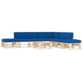Muebles de palets 6 pzas y cojines madera pino impregnada by , Garden sets - Ref: Foro24-3066898, Price: 475,30 €, Discount: %