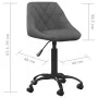 Silla de comedor de terciopelo gris oscuro de , Sillas de comedor - Ref: Foro24-335361, Precio: 88,48 €, Descuento: %