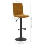Taburetes de cocina 2 unidades terciopelo marrón by , Kitchen stools - Ref: Foro24-335761, Price: 125,76 €, Discount: %