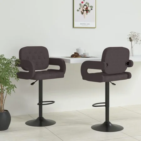 Taburetes de cocina 2 unidades tela gris taupé by , Kitchen stools - Ref: Foro24-335626, Price: 169,99 €, Discount: %