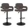 Taburetes de cocina 2 unidades tela gris taupé by , Kitchen stools - Ref: Foro24-335626, Price: 169,99 €, Discount: %