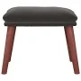 Reposapiés de terciopelo gris oscuro 45x29,5x35 cm by , Ottomans - Ref: Foro24-341469, Price: 44,07 €, Discount: %