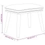 Reposapiés de terciopelo gris oscuro 45x29,5x35 cm by , Ottomans - Ref: Foro24-341469, Price: 44,07 €, Discount: %