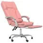 Silla de oficina reclinable masaje cuero sintético rosa von , Bürostühle - Ref: Foro24-349691, Preis: 122,57 €, Rabatt: %
