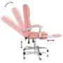 Silla de oficina reclinable masaje cuero sintético rosa von , Bürostühle - Ref: Foro24-349691, Preis: 122,57 €, Rabatt: %