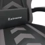 Silla gaming giratoria y reposapiés cuero sintético negro gris de , Sillones para videojuegos - Ref: Foro24-349607, Precio: 1...