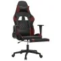 Silla gaming masaje reposapiés cuero sintético negro rojo tinto von , Gaming-Stühle - Ref: Foro24-345529, Preis: 121,71 €, Ra...