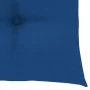 Sillas de jardín 6 uds madera maciza de teca con cojines azules by , Garden chairs - Ref: Foro24-3062566, Price: 452,24 €, Di...