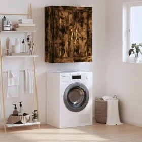 Armario de pared madera ingeniería roble ahumado 69,5x34x90 cm by , Sideboards - Ref: Foro24-835015, Price: 74,39 €, Discount: %