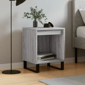 Mesita de noche madera de ingeniería gris Sonoma 40x35x50 cm de , Mesitas de noche - Ref: Foro24-830744, Precio: 30,30 €, Des...