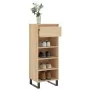 Mueble zapatero madera contrachapada roble Sonoma 40x36x105 cm by , Shoe racks and shoe organizers - Ref: Foro24-831471, Pric...