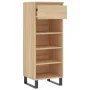 Mueble zapatero madera contrachapada roble Sonoma 40x36x105 cm by , Shoe racks and shoe organizers - Ref: Foro24-831471, Pric...