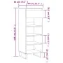 Mueble zapatero madera contrachapada roble Sonoma 40x36x105 cm by , Shoe racks and shoe organizers - Ref: Foro24-831471, Pric...