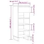 Mueble zapatero madera contrachapada roble ahumado 40x36x105 cm von , Schuhregale und Schuhorganisatoren - Ref: Foro24-831473...