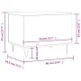 Mesa de centro madera contrachapada roble ahumado 60x44,5x45 cm by , Coffee table - Ref: Foro24-830953, Price: 53,57 €, Disco...