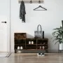 Mueble zapatero madera contrachapada roble ahumado 102x36x60 cm de , Zapateros y organizadores de calzado - Ref: Foro24-83137...