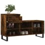 Mueble zapatero madera contrachapada roble ahumado 102x36x60 cm de , Zapateros y organizadores de calzado - Ref: Foro24-83137...