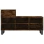 Mueble zapatero madera contrachapada roble ahumado 102x36x60 cm de , Zapateros y organizadores de calzado - Ref: Foro24-83137...