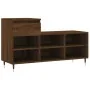 Mueble zapatero madera contrachapada roble marrón 102x36x60 cm de , Zapateros y organizadores de calzado - Ref: Foro24-831363...