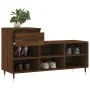 Mueble zapatero madera contrachapada roble marrón 102x36x60 cm de , Zapateros y organizadores de calzado - Ref: Foro24-831363...