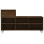 Mueble zapatero madera contrachapada roble marrón 102x36x60 cm de , Zapateros y organizadores de calzado - Ref: Foro24-831363...