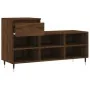 Mueble zapatero madera contrachapada roble marrón 102x36x60 cm de , Zapateros y organizadores de calzado - Ref: Foro24-831363...