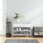 Mueble zapatero madera contrachapada blanco brillo 70x36x60 cm de , Zapateros y organizadores de calzado - Ref: Foro24-831438...