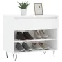 Mueble zapatero madera contrachapada blanco brillo 70x36x60 cm de , Zapateros y organizadores de calzado - Ref: Foro24-831438...
