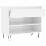 Mueble zapatero madera contrachapada blanco brillo 70x36x60 cm de , Zapateros y organizadores de calzado - Ref: Foro24-831438...