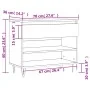 Mueble zapatero madera contrachapada blanco brillo 70x36x60 cm de , Zapateros y organizadores de calzado - Ref: Foro24-831438...