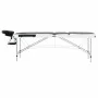 Camilla de masaje plegable 3 zonas aluminio negro y blanco de , Mesas de masaje - Ref: Foro24-110236, Precio: 157,23 €, Descu...