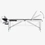 Camilla de masaje plegable 3 zonas aluminio negro y blanco de , Mesas de masaje - Ref: Foro24-110236, Precio: 157,23 €, Descu...