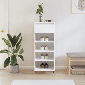 Mueble zapatero madera contrachapada blanco 40x36x105 cm by , Shoe racks and shoe organizers - Ref: Foro24-831452, Price: 58,...